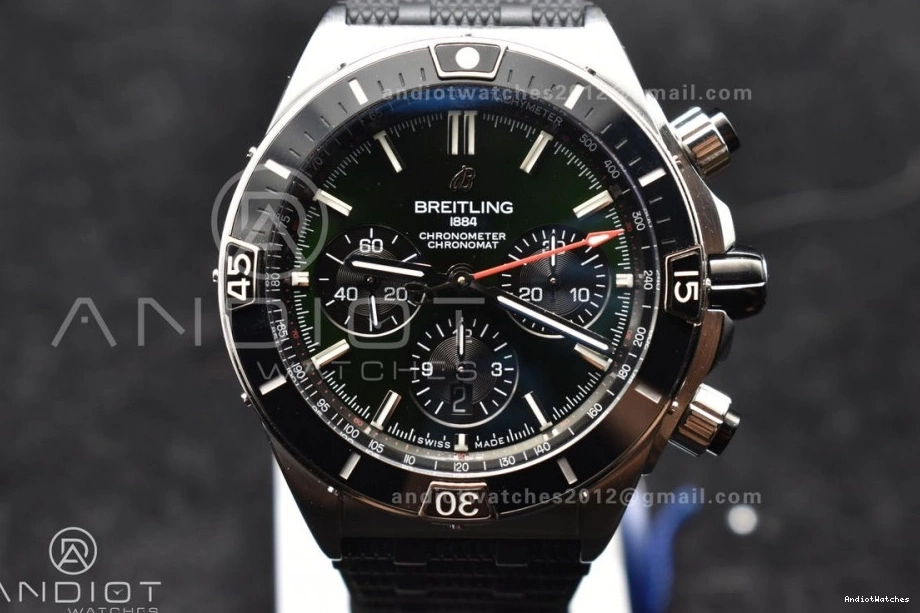 Chronomat Robber A Best Green Bracelet Dial Colorful 1:1 536 SS Edition BLSF B01 44mm On 0405